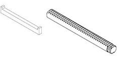 500-04,12 Ram with Keyway/Key